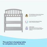 pebble gray changing table awards and certification