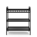 pasadena changing table black front view