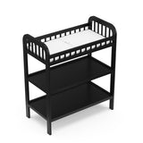 pasadena changing table black top view