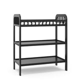 pasadena changing table black side view