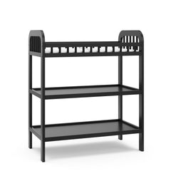 pasadena changing table black side view