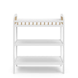 pasadena changing table white front view