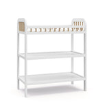 pasadena changing table white side view