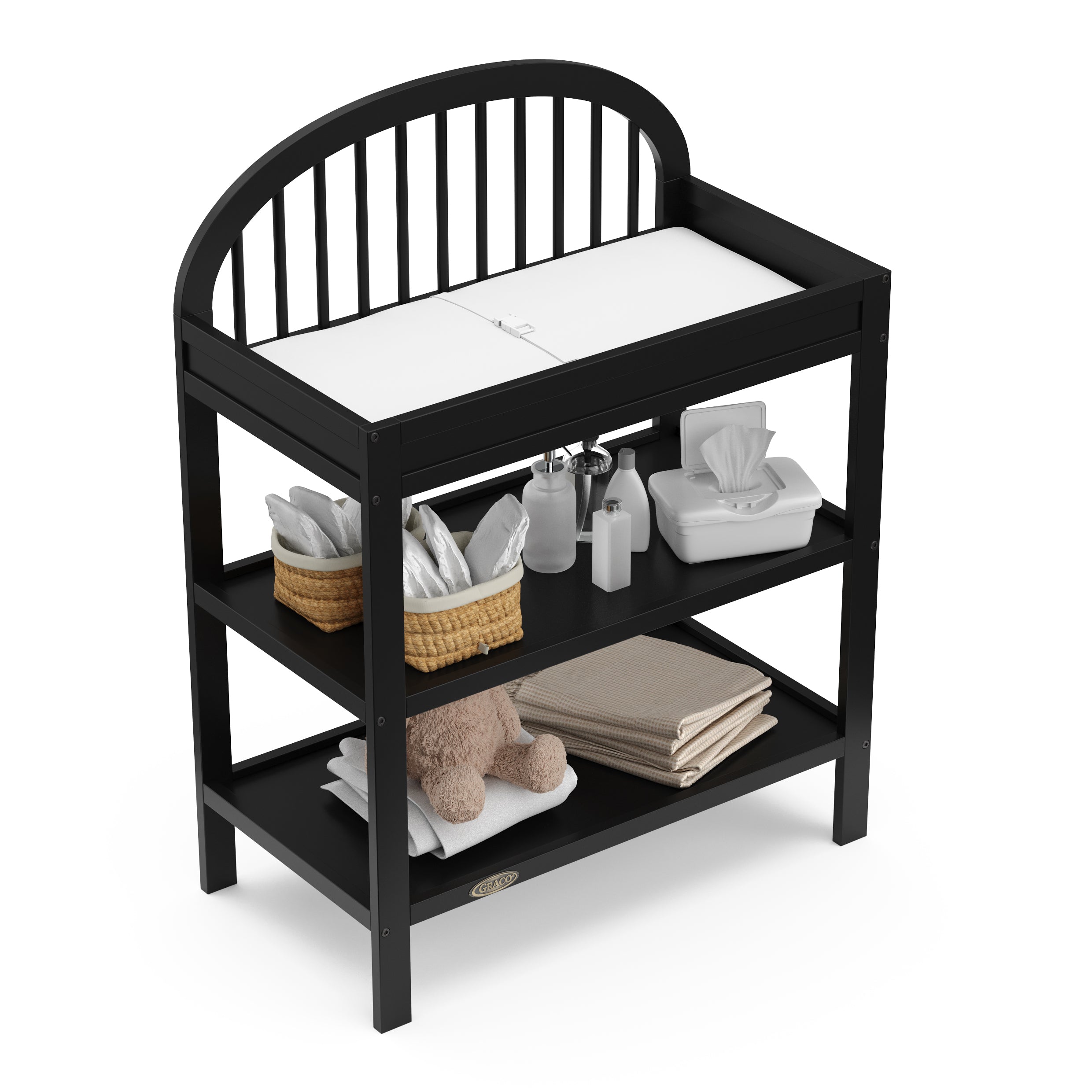 Graco® Olivia™ Changing Table with Bonus Water-Resistant Changing Pad.