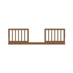 hazelnut toddler guardrail kit dowels front view