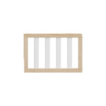 natural with white toddler safety guardrail