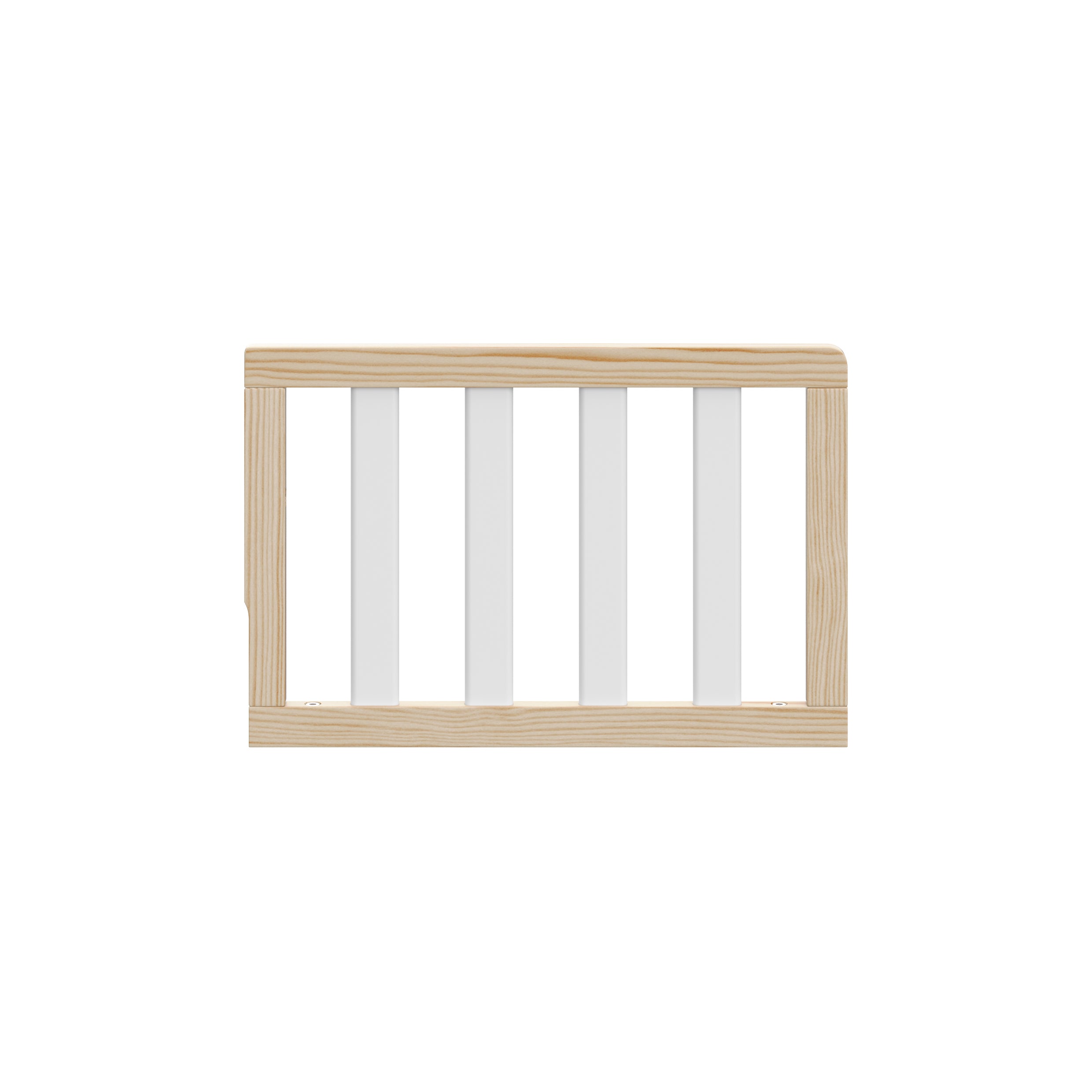 natural with white toddler safety guardrail