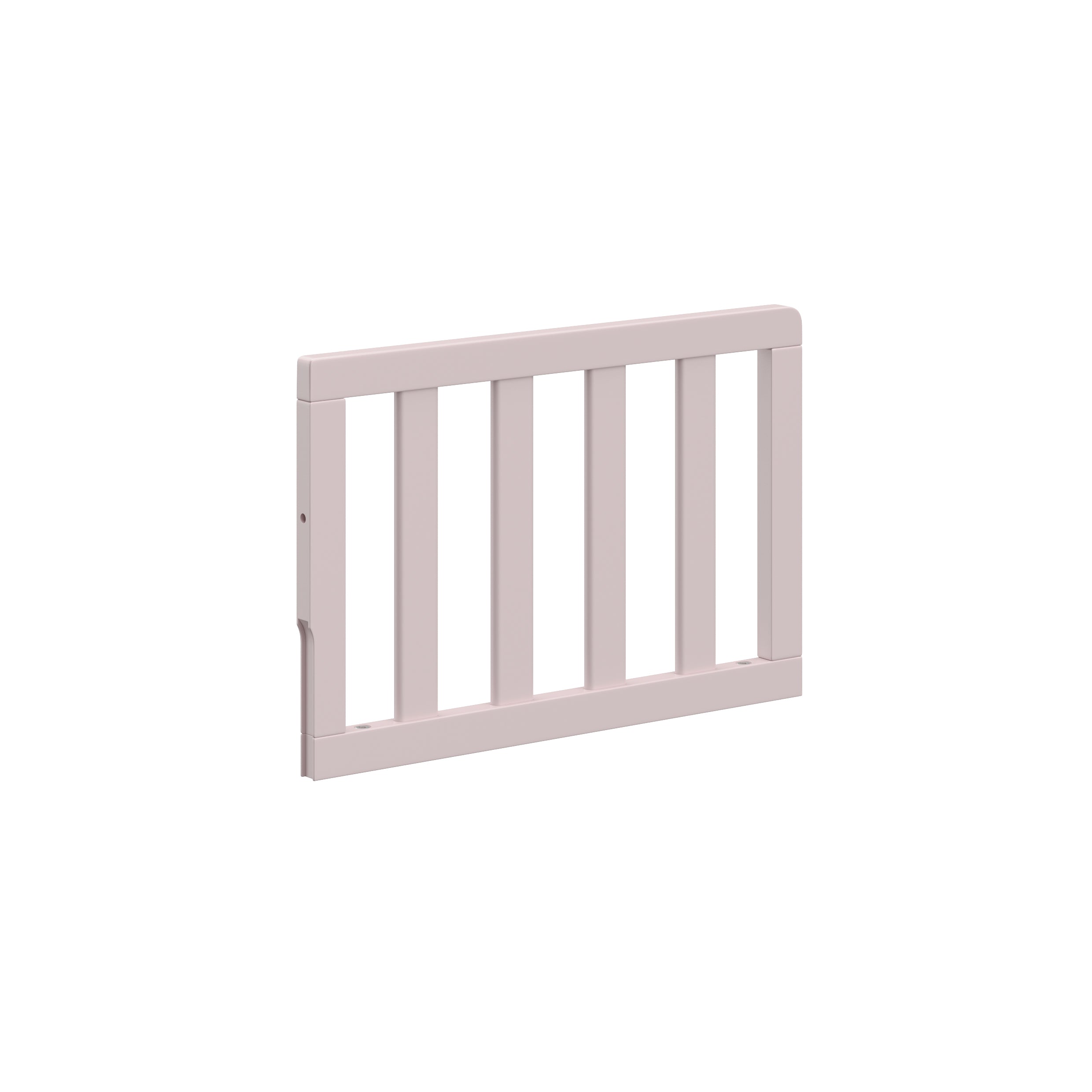 angled view blush toddler safety guardrail