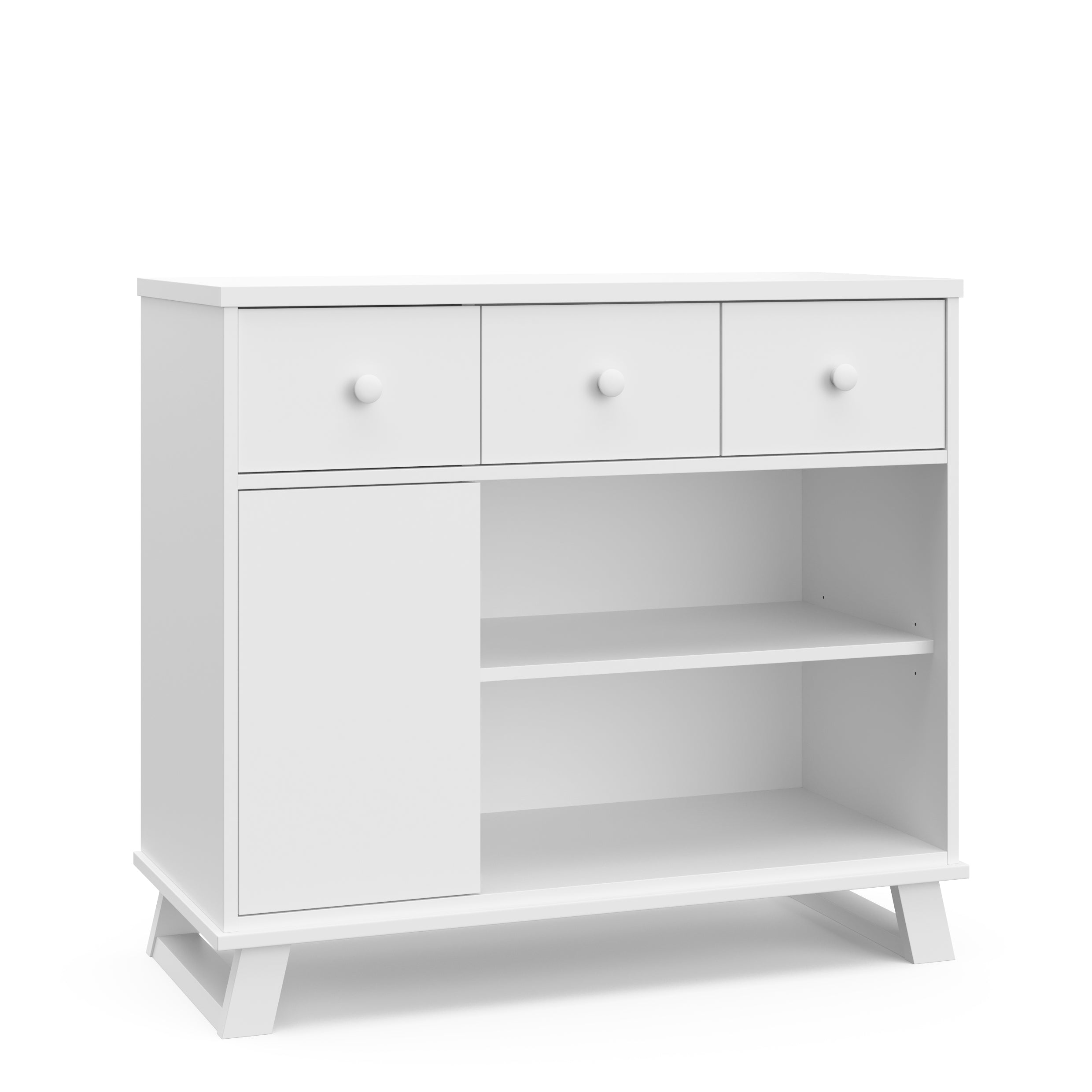 Storkcraft® Modern Nursery Combo Changing Table Dresser with Removable Changing Topper.