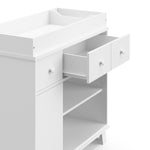 Storkcraft® Modern Nursery Combo Changing Table Dresser with Removable Changing Topper.