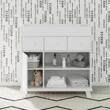 white changing table in nursery