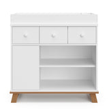 Storkcraft® Modern Nursery Combo Changing Table Dresser with Removable Changing Topper.