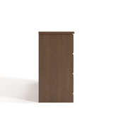 brookside 6 drawer dresser hazelnut side view