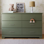 brookside 6 drawer dresser olive nursery shot