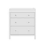 white 3 drawer chest