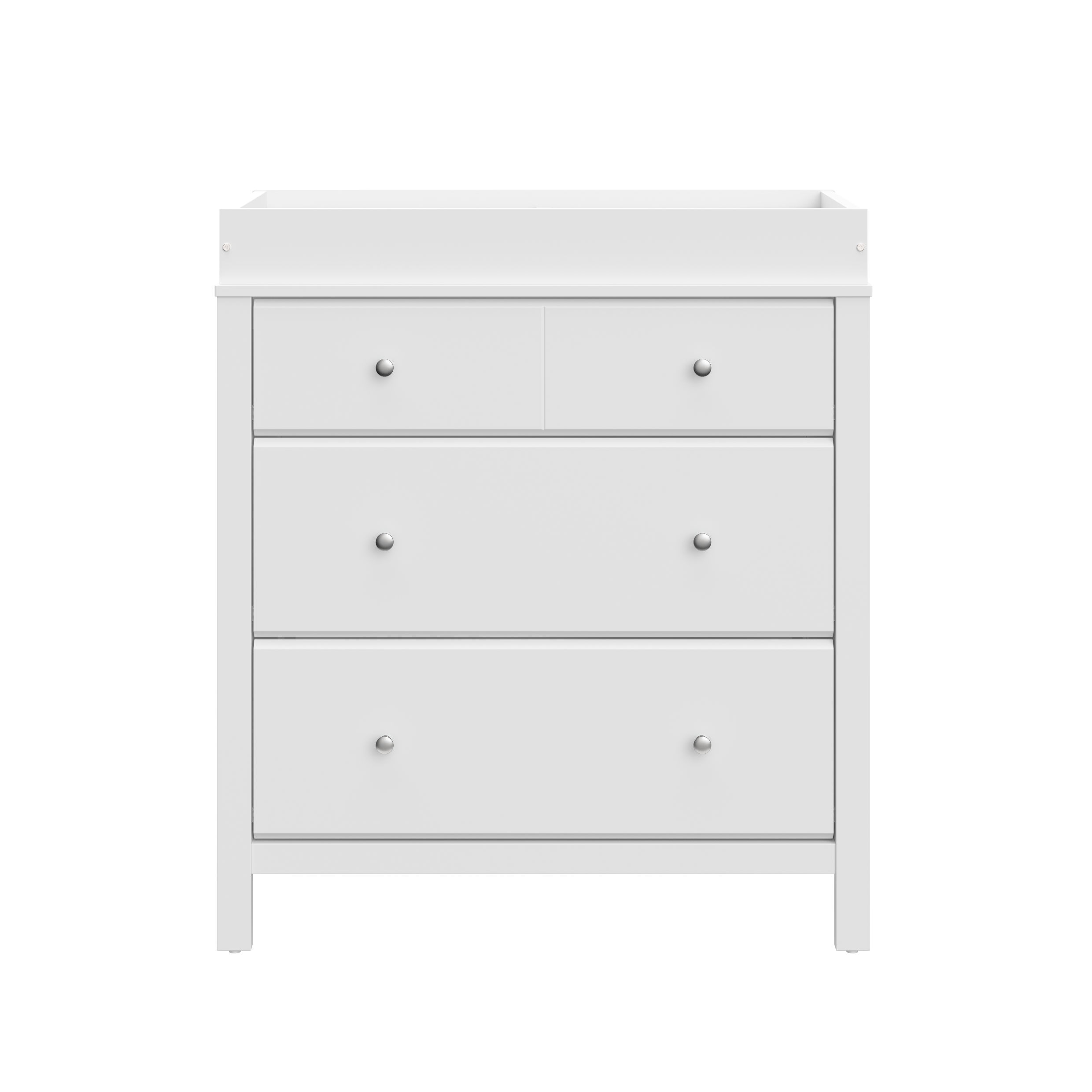 white 3 drawer chest