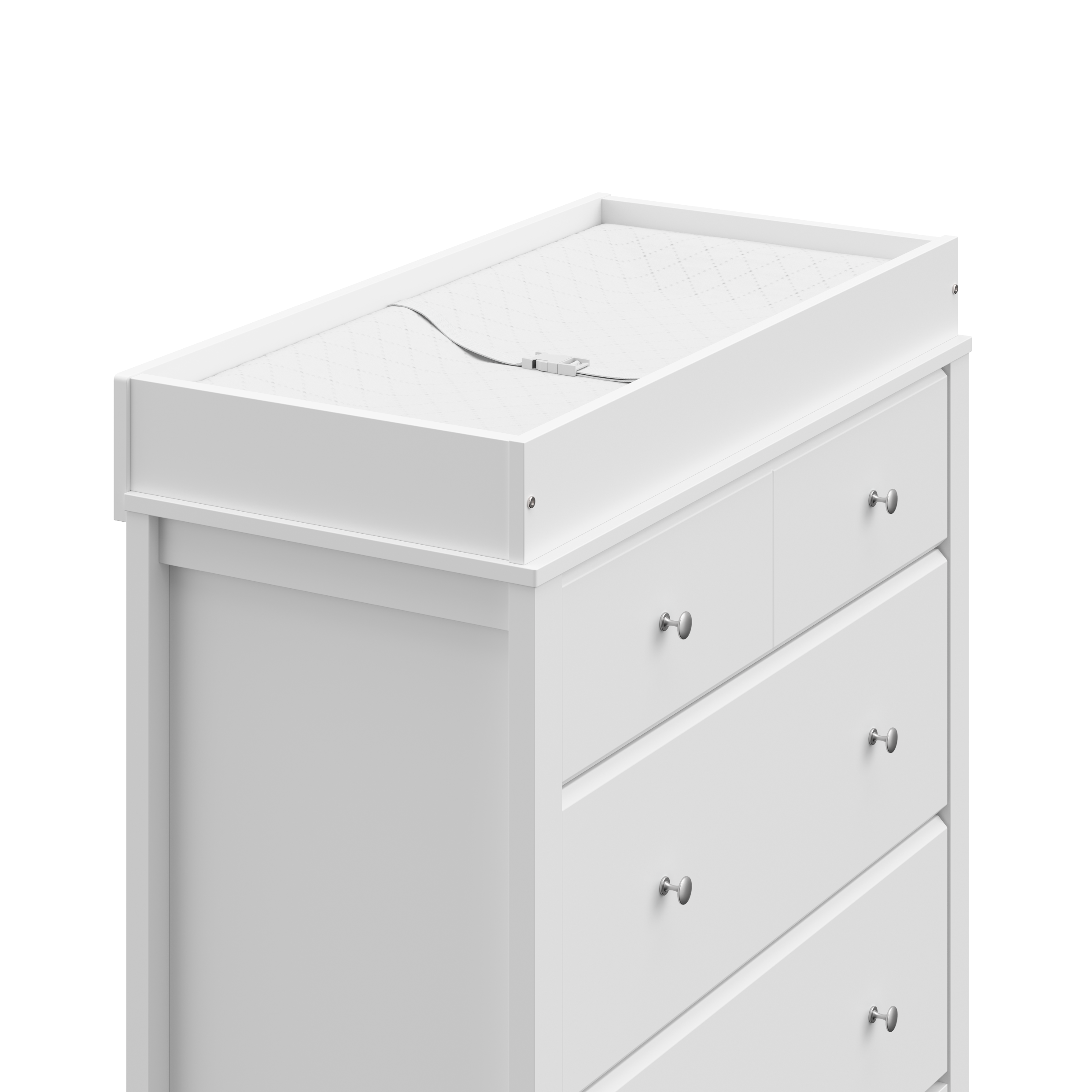 close-up view of white chest