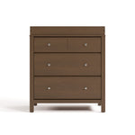 horizon 3 drawer changing chest hazelnut front view