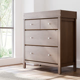 horizon 3 drawer changing chest hazelnut kids room shot