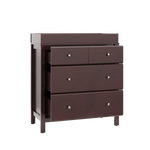 espresso chest with 3 open drawer