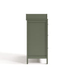 horizon 3 drawer changing chest olive side view