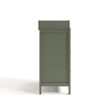 horizon 3 drawer changing chest olive side view