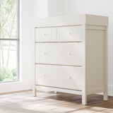 horizon 3 drawer changing chest frosted oat kids room shot