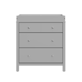 pebble gray 3 drawer chest