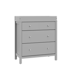 pebble gray 3 drawer chest