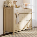 driftwood dresser in nursery