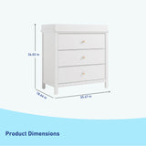 Graco® Sasha™ 3 Drawer Chest with Changing Topper.