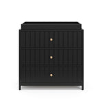 Graco® Teddi® 3 Drawer Chest with Customizable Knobs and Removable Changing Topper.