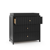 Graco® Teddi® 3 Drawer Chest with Customizable Knobs and Removable Changing Topper.