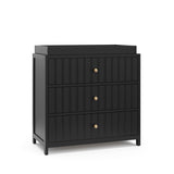 Graco® Teddi® 3 Drawer Chest with Customizable Knobs and Removable Changing Topper.