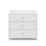 Graco® Teddi® 3 Drawer Chest with Customizable Knobs and Removable Changing Topper.