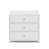 Graco® Teddi® 3 Drawer Chest with Customizable Knobs and Removable Changing Topper.