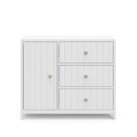 3 drawer combo dresser front angle (white)