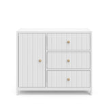 3 drawer combo dresser front angle (white)