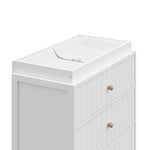 Graco® Teddi® 3 Drawer Chest with Customizable Knobs and Removable Changing Topper.