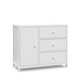 3 drawer combo dresser angled view (white)