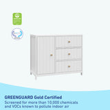 3 drawer combo dresser (white)