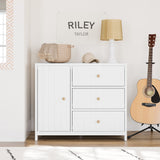 3 Drawer Combo Dresser in nursery (White)