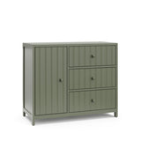 3 drawer combo dresser angled view (olive)