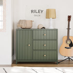 3 Drawer Combo Dresser in nursery (Olive)