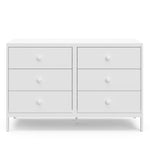 Graco Universal 6 Drawer Dresser white front view