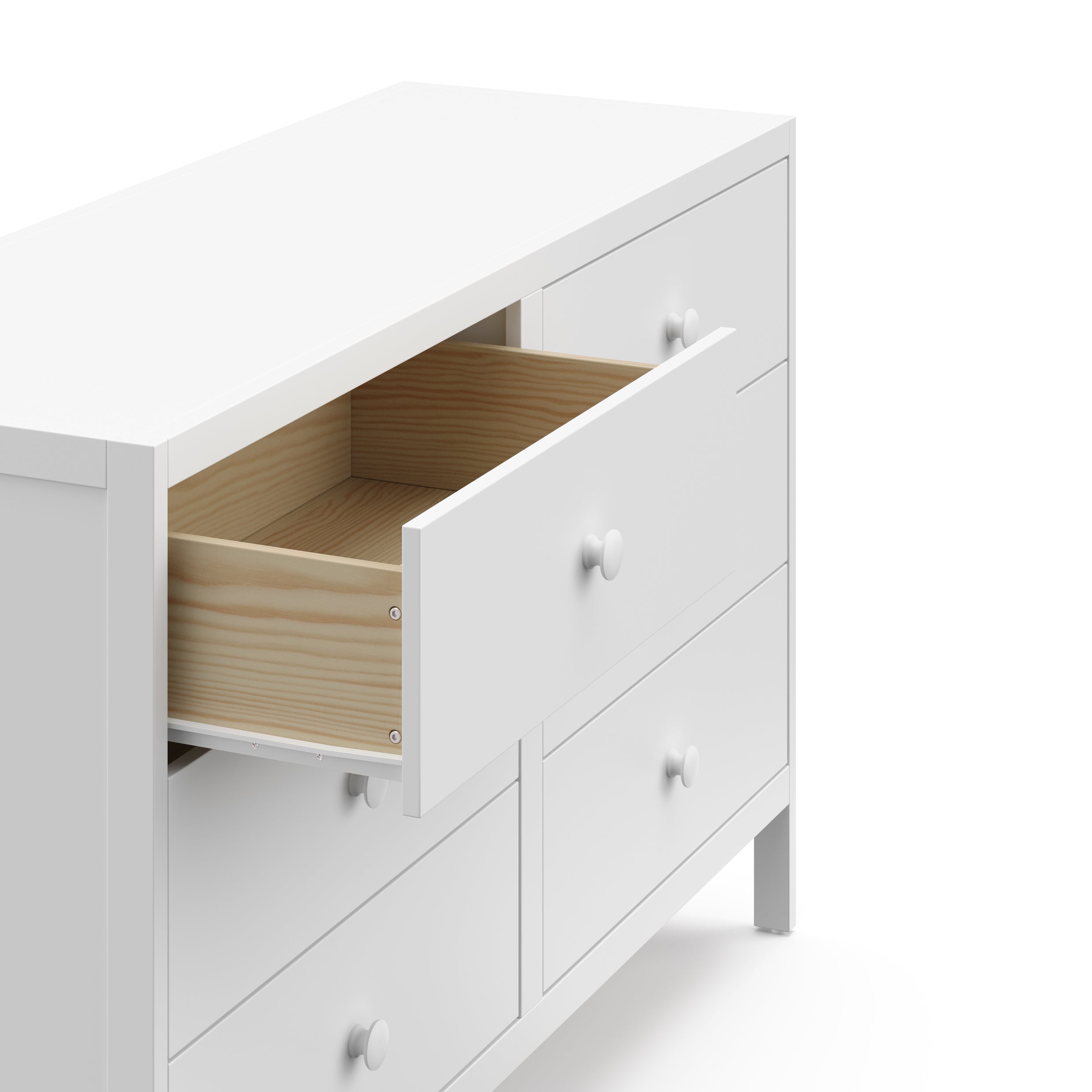 Graco Universal 6 Drawer Dresser white drawer out