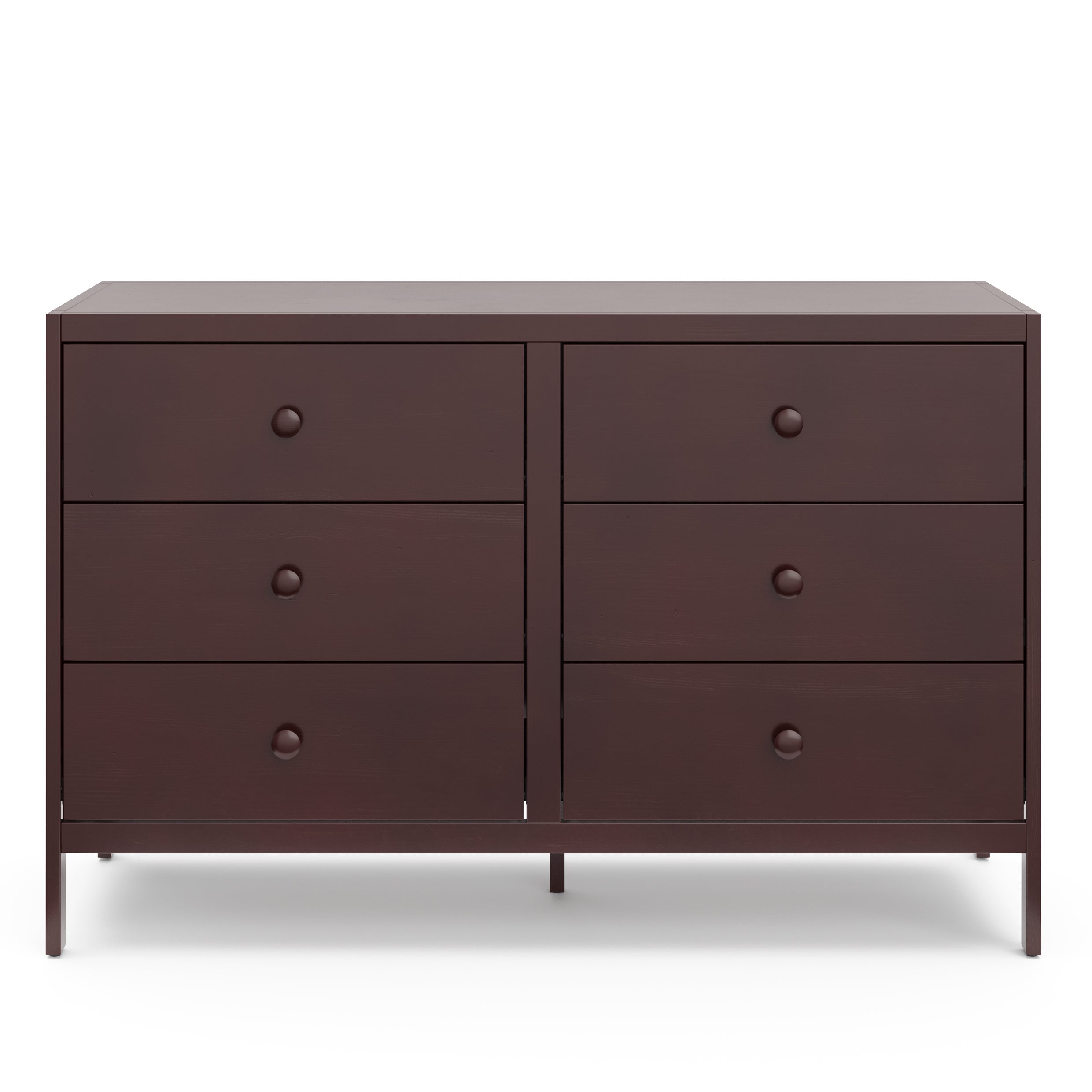 Graco Universal 6 Drawer Dresser espresso front view