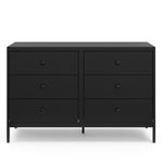 Graco Universal 6 Drawer Dresser black front view