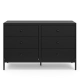 Graco Universal 6 Drawer Dresser black front view