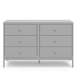 Graco Universal 6 Drawer Dresser pebble grey front view